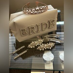 Elegant Cream Bridal Accessories Set